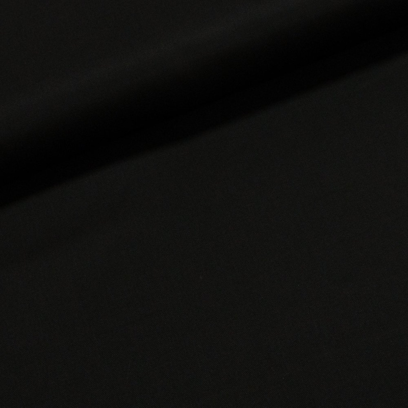 Bavlněný kepr 10 jednobarevná černá, š.150cm (látka v metráži)