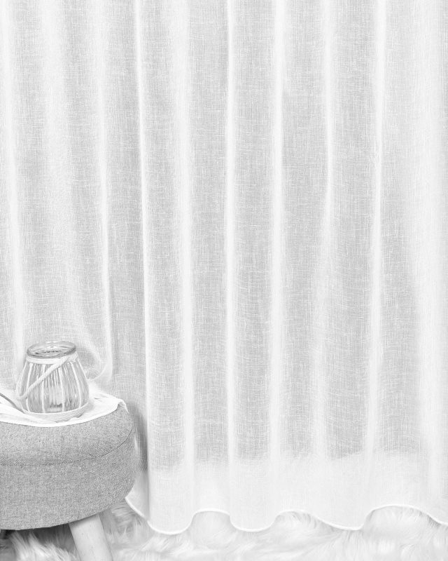 Forbyt organzová záclona 1499, žakárový vzor prší, s olůvkem, bílá výška 300cm ( v metráži)