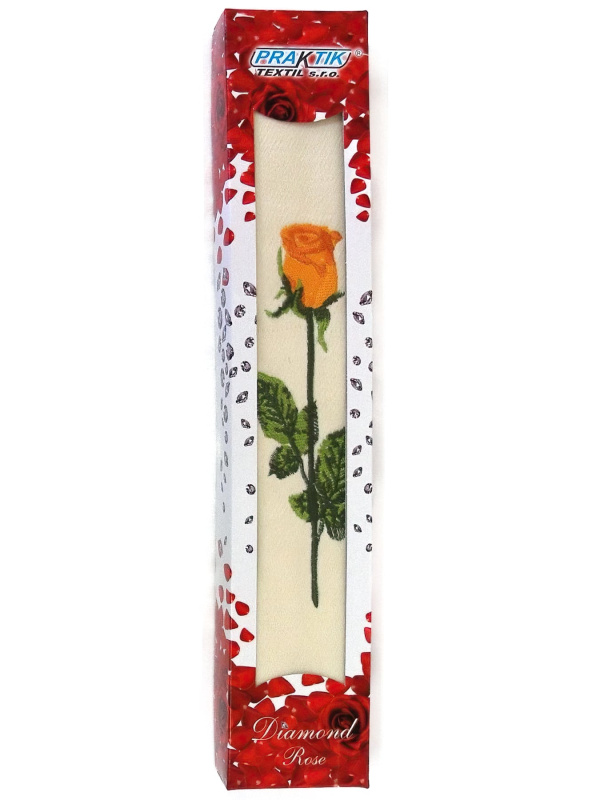 Praktik Dárkové balení froté ručníku 04, oranžová růže, 50x90cm 1 kus