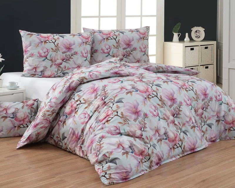 Matějovský Povlečení PINKIE, magnolie, růžové, bavlna hladká, digitál, 140x220cm + 70x90cm