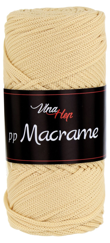 Pletací / háčkovací příze Vlna-Hep PP MACRAME 4204 kapučínová, jednobarevná, 100g/85m