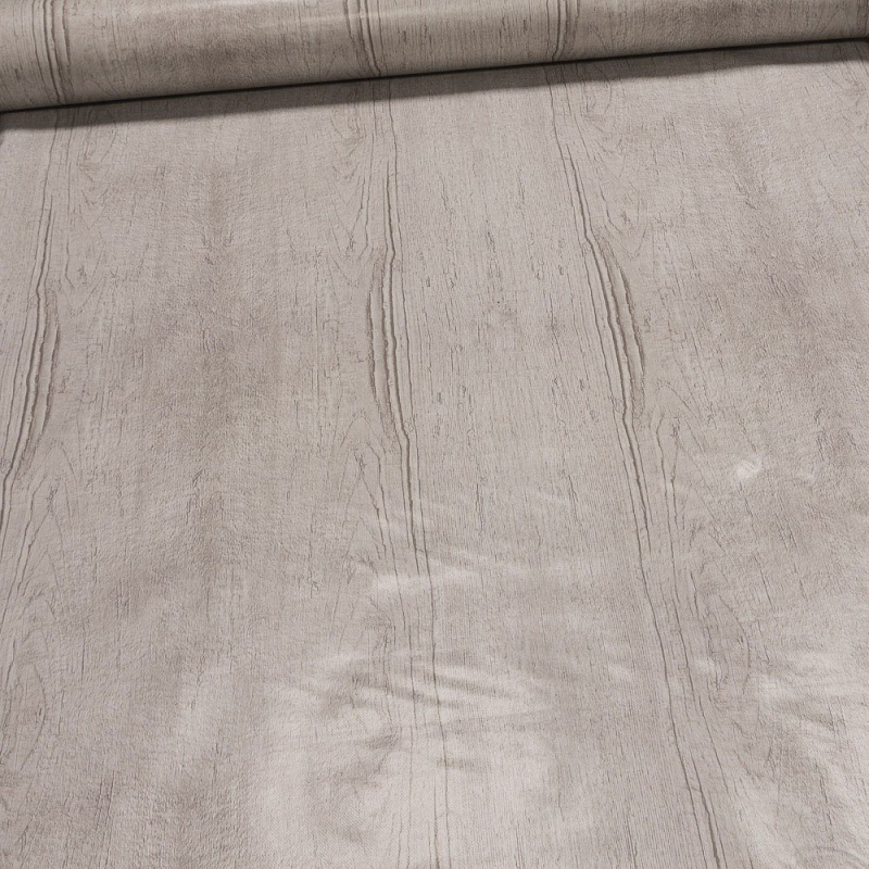 Kubík ubrus PVC s textilním podkladem 123-2, světle béžové dřevo,, š.140cm (metráž)