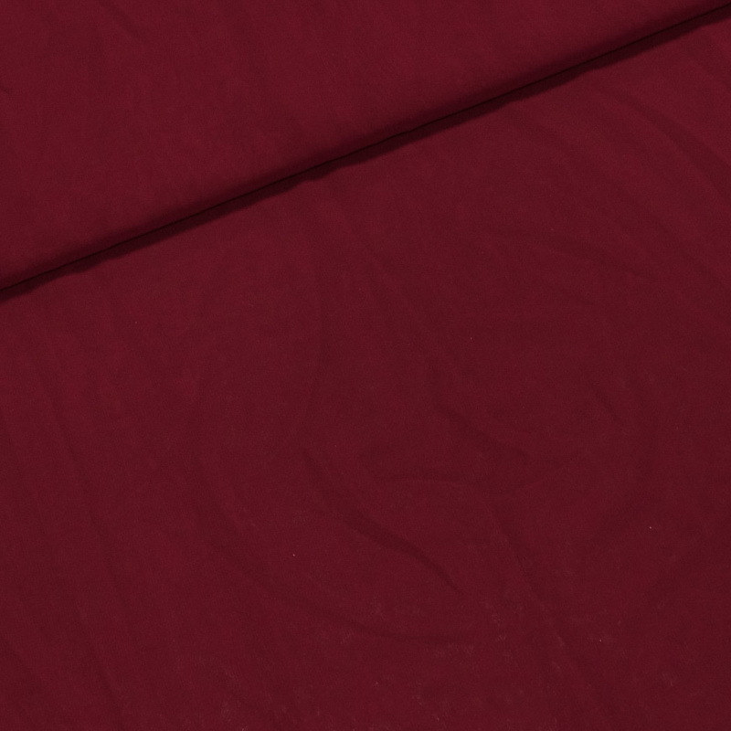 Šatovka polyesterová / šifon UNI 1040/54, jednobarevná bordó, š.150cm (látka v metráži)