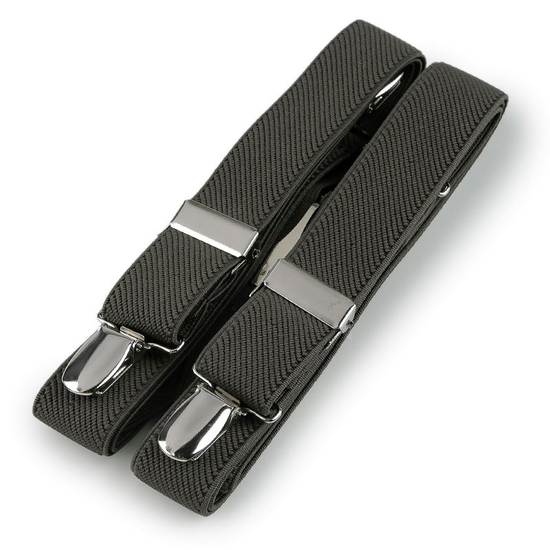 Stoklasa šle pánské délka 125cm, šíře 2,5cm, tvar X, khaki, 650254/05