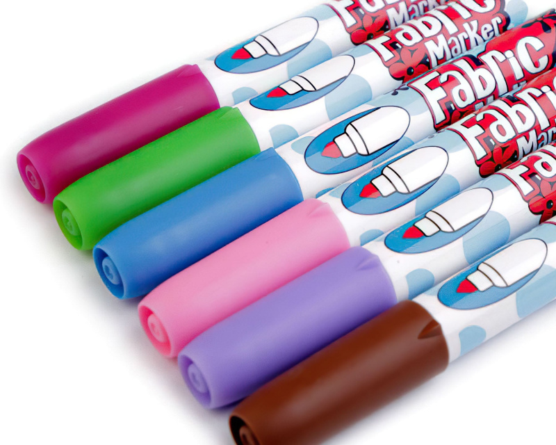 Stoklasa Fixy na textil 750625/2 mix barev, pastel, sada 6ks