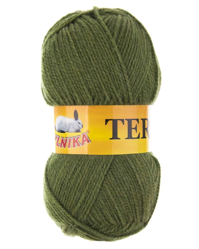 Pletací příze Vlnika TERA 029 tmavě hnědá, klasická, 100g/310m