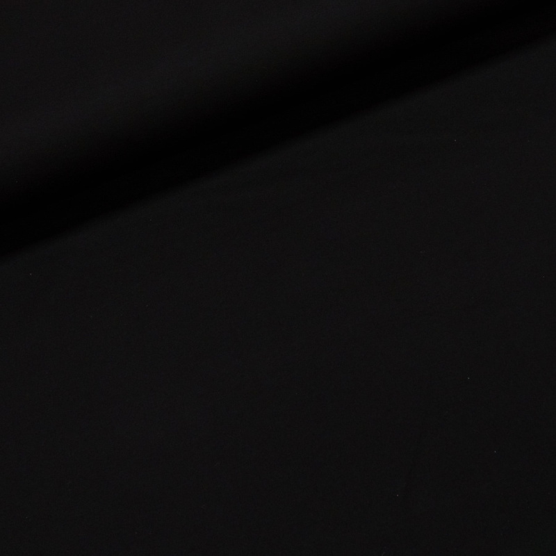 Směsový úplet NYLON PUNTO N6421, jednobarevný černý, š.160cm (látka v metráži)