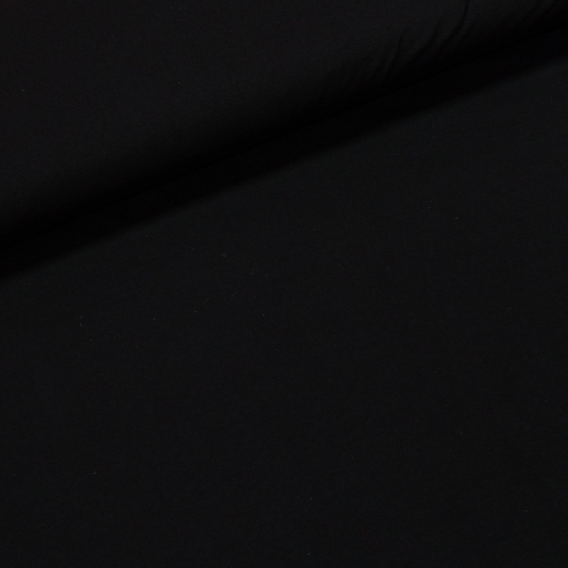 Bavlněný úplet 22721, jednobarevný černý, š.180cm (látka v metráži)