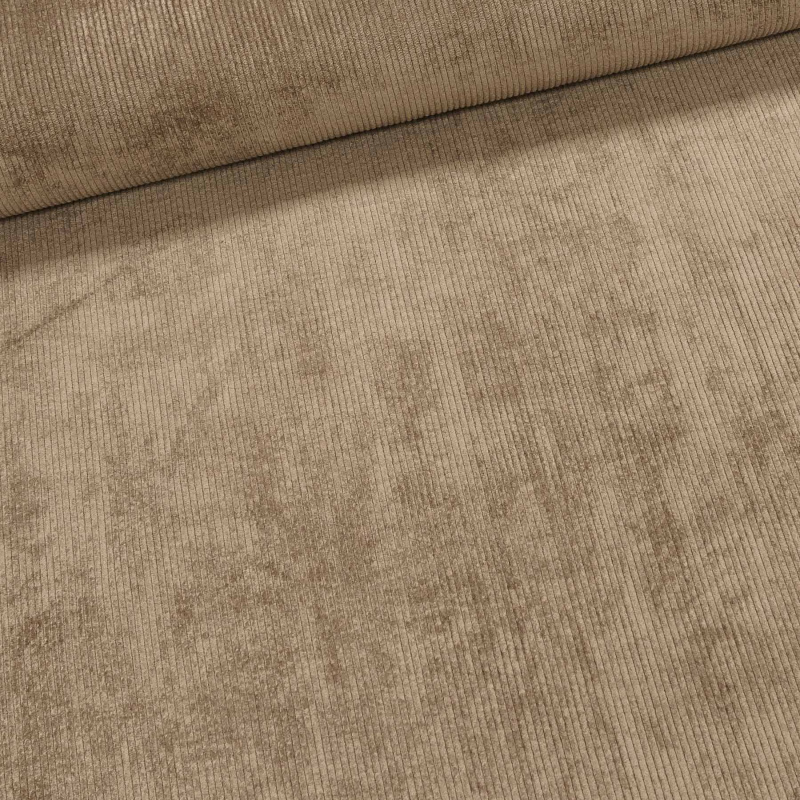 Manšestr směsový elastický Q22306-530, jednobarevný béžový, š.145cm (látka v metráži)