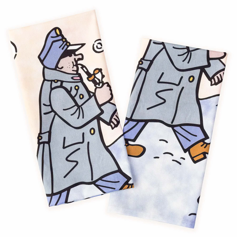 Matějovský utěrky JOSEF ŠVEJK S FAJFKOU, modrá, 2 kusy 50x70cm