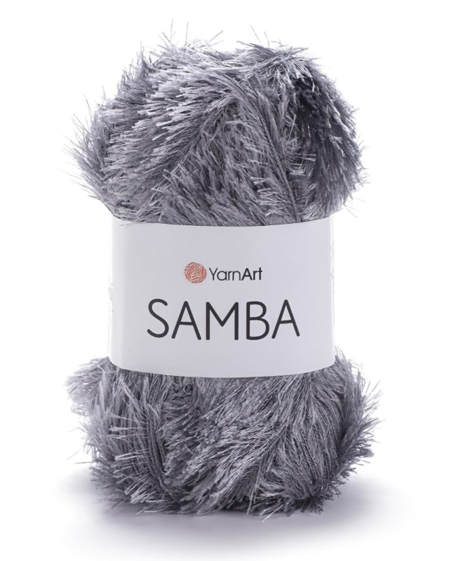 Pletací příze YarnArt SAMBA 3318 šedá, efektní, 150g/100m