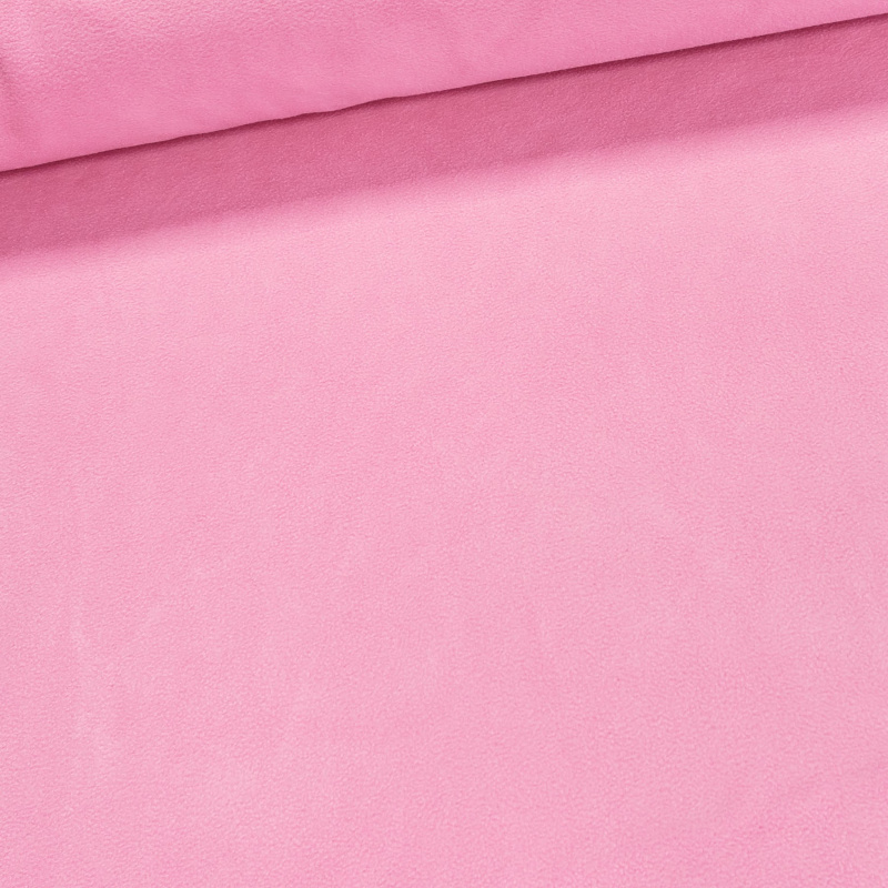Fleece (flís) jednobarevná uni STR 2093 A, růžová, š.150cm (látka v metráži)