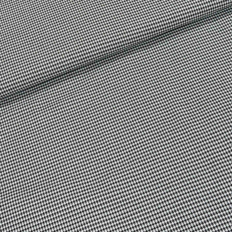 Šatovka / kostýmovka směsová 55023/7017, šedo-černá kohoutí stopa, š.140cm (látka v metráži)