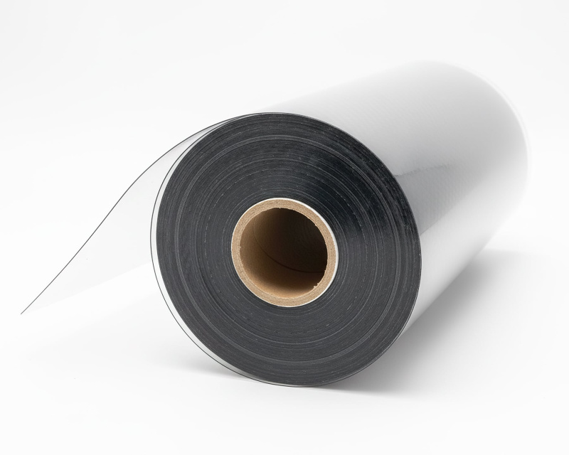 Průhledný ochranný ubrus na stůl z měkčeného PVC (tzv. měkké sklo) tl. 1,2mm, š.80cm, role 15m