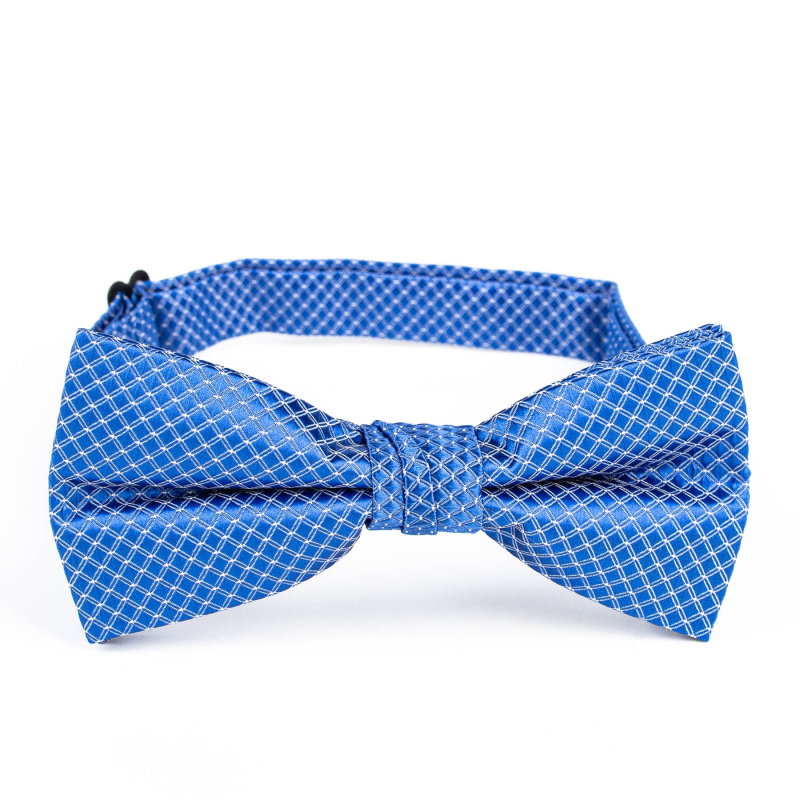 Motýlek pánský AMJ vzorovaný, modrý / károvaný MP457