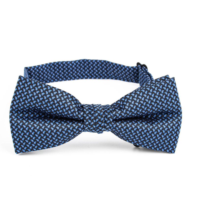 Motýlek pánský AMJ vzorovaný, modrý / kašmírový vzor MP483