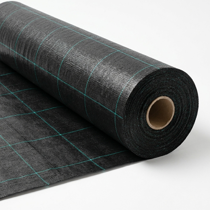 Tkaná mulčovací textilie AGROJUTEX, s UV stabilizací, gramáž 100 g/m2, černá, š.105cm (látka v metráži)