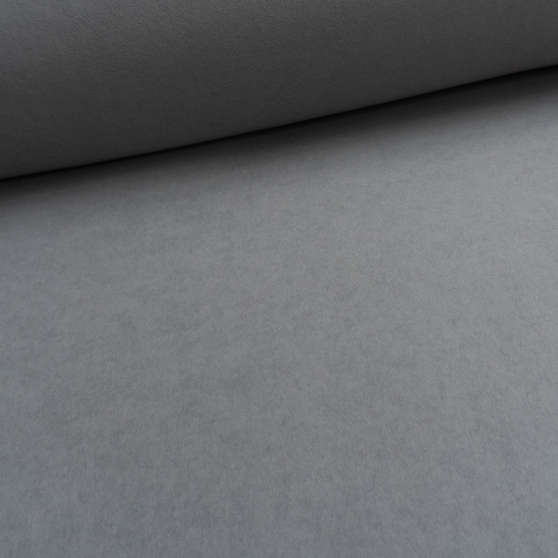 TextilCentrum.cz Potahová látka na stropnici do auta AUTOMOTIVE HEADLINER VELUR F2, světle šedá s chloupkem a molitanem, mesh lining, š.180cm (látka v metráži)
