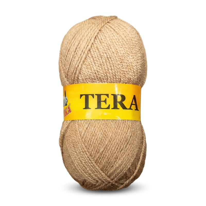 Pletací příze Vlnika TERA 98 kapučíno, klasická, 100g/310m