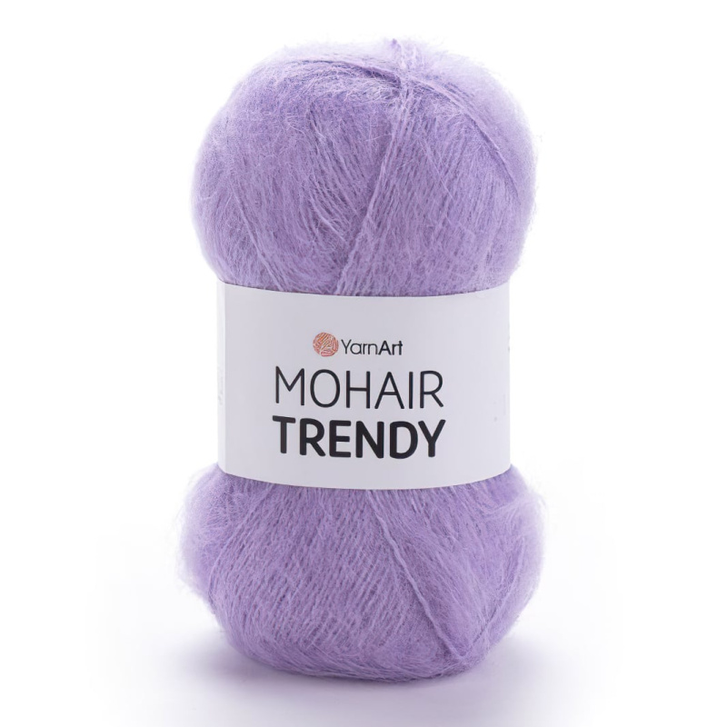 Pletací příze YarnArt MOHAIR TRENDY 138 fialová jednobarevná, chlupatá, 100g/300m