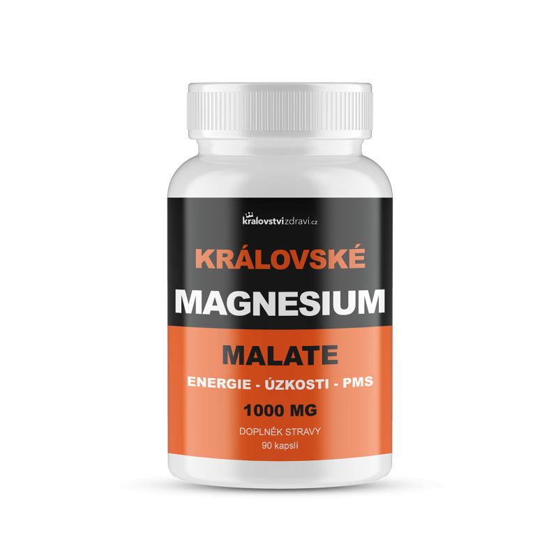 Království zdraví Královské Magnesium Malate 1000 mg, 90 kapslí