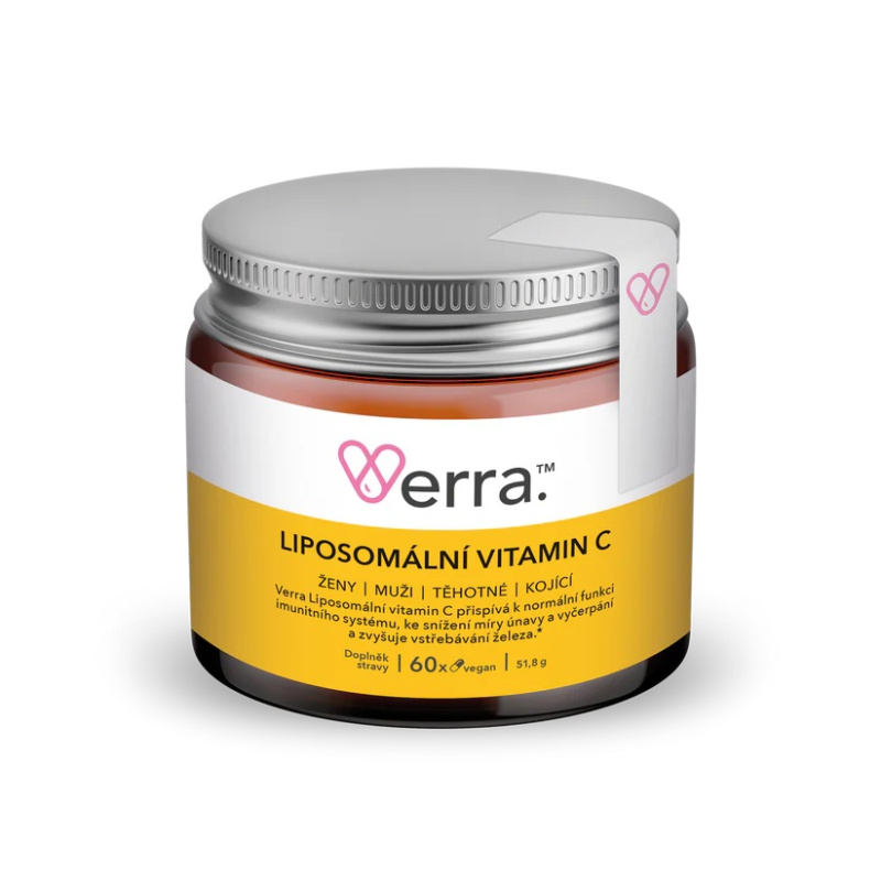 Verra. VERRA Liposomální Vitamin C, 1000mg, 60 kapslí