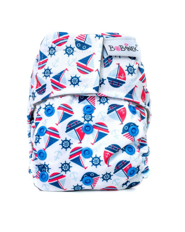 Bobánek Novorozenecká AIO plenka suchý zip - Lodičky