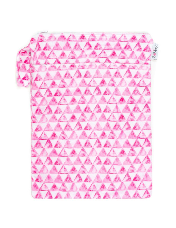 Bobánek Nepromokavá taška extra jemná normal - Trojúhelníčky 30 x 36 cm
