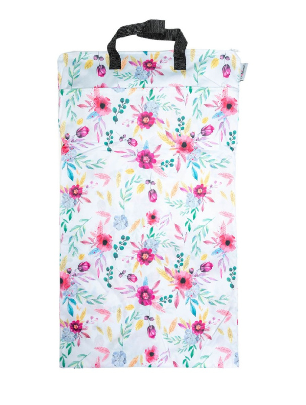Bobánek Nepromokavá taška velká - Růžové květiny 40 x 70 cm