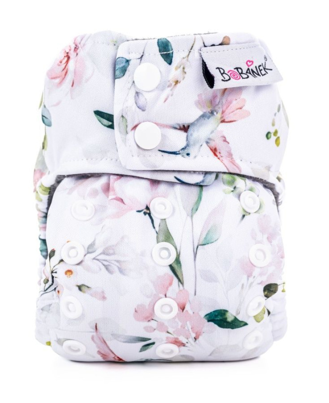 Bobánek Novorozenecká AIO plenka patentky - Kolibříci