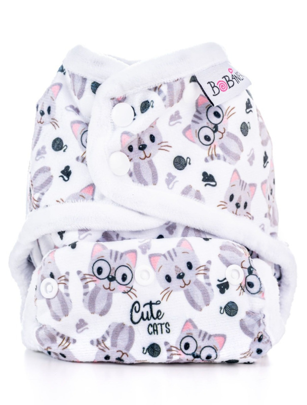 Bobánek Svrchní kalhotky extra jemné patentky - Cute cats