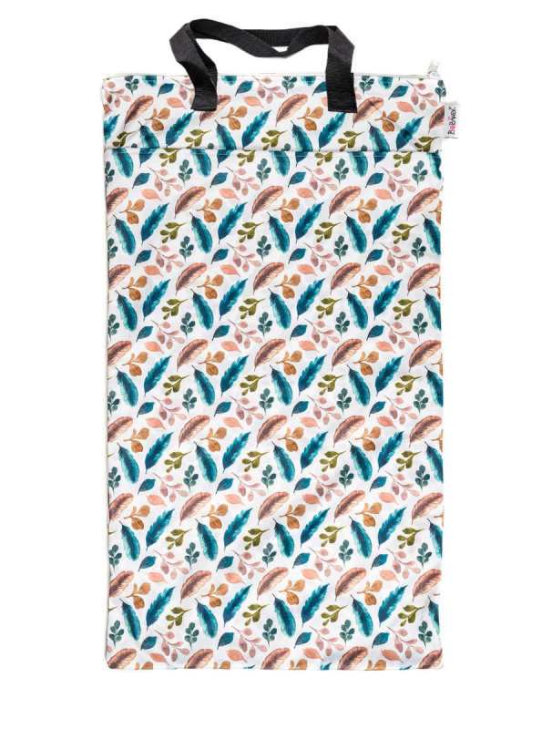 Bobánek Nepromokavá taška velká - Bílá pírka 1ks, 40x70 cm