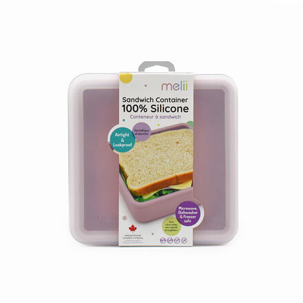 Melii Silikonová krabička na sendvič 790 ml - růžová
