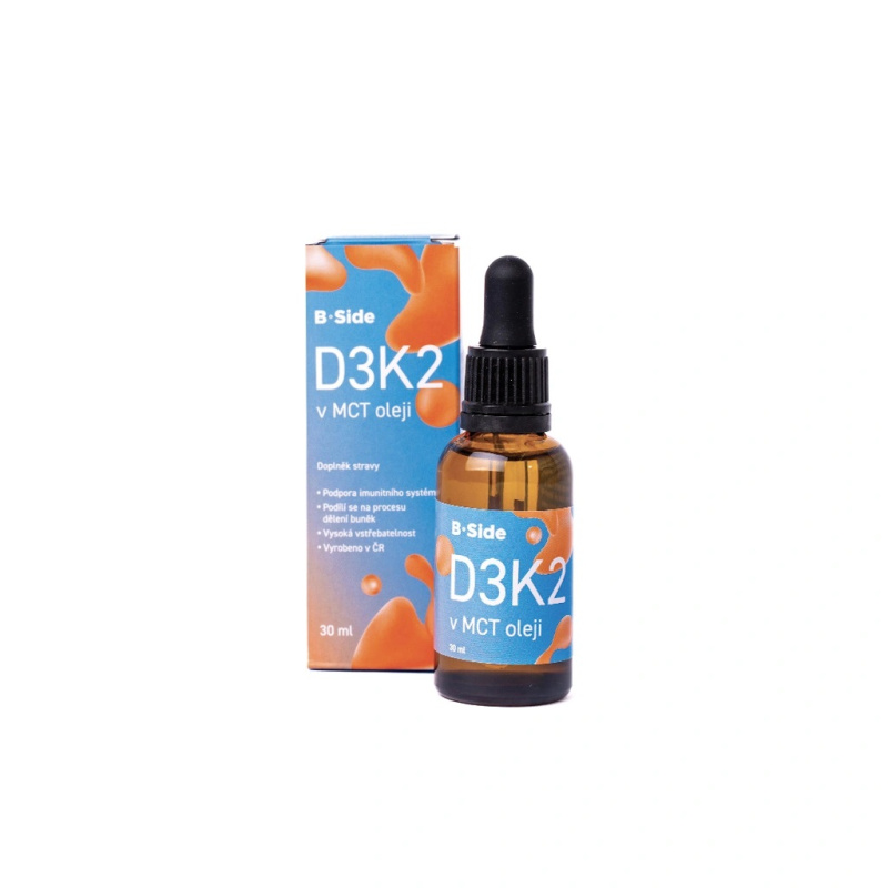 B-Side B.Side D3K2 v MCT oleji, 30ml