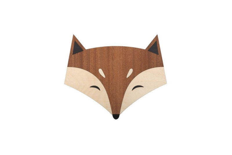 BeWooden Dekorace na zeď liška Eliška
