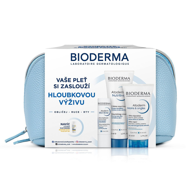 BIODERMA dárkový balíček na suchou pokožku 3 ks