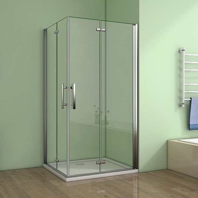 Čtvercový sprchový kout MELODY R76, 76x76 se zalamovacími dveřmi