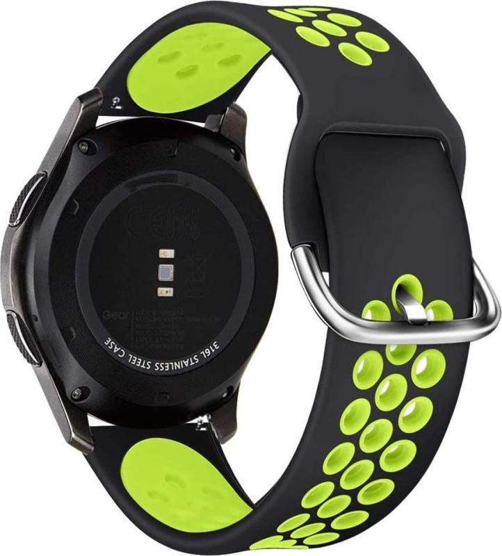 Tech-Protect Řemínek pro Samsung Galaxy Watch 45mm - Tech-Protect, Softband Black/Lime
