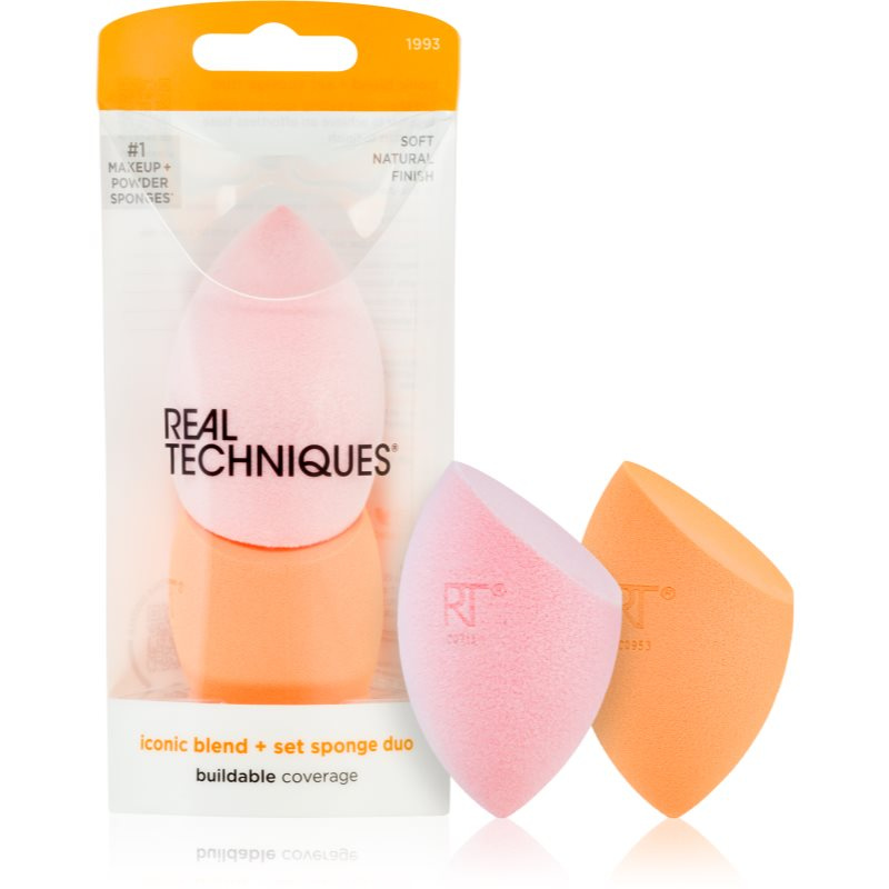 Real Techniques Iconic Blend sada aplikátorů na obličej 2 ks