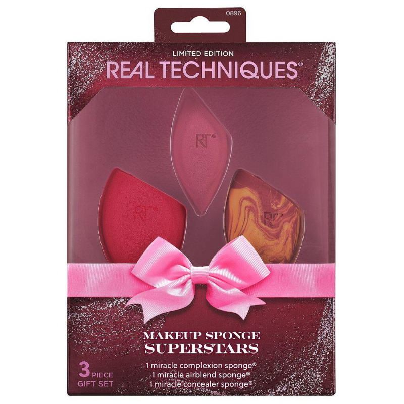 Real Techniques Makeup Sponge Superstars sada aplikátorů na obličej