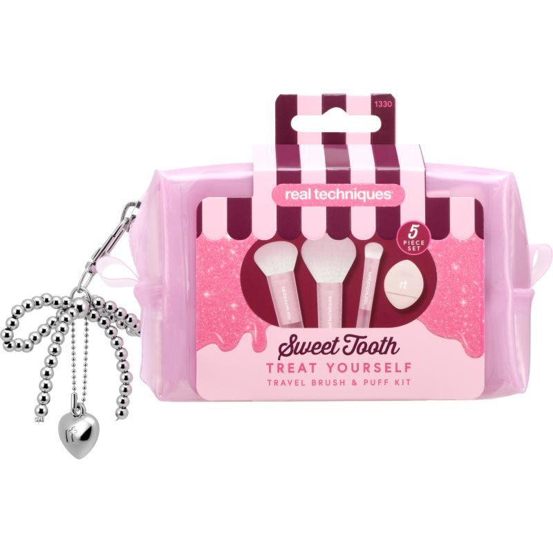 Real Techniques Sweet Tooth Treat Yourself cestovní sada štětců s taštičkou