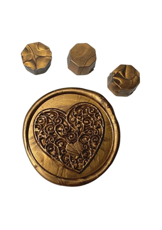 Creatissimo - Vosk pro pečetění 30 g Metalická Mosaz barva Creatissimo