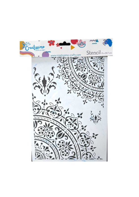 Creatissimo - plastová šablona Mandala A4 Creatissimo