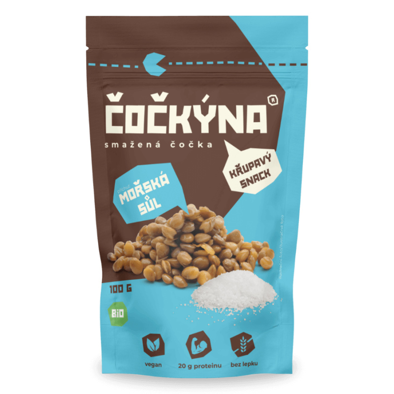 ČOČKÝNA Smažená čočka Mořská sůl Hmotnost: 100 g