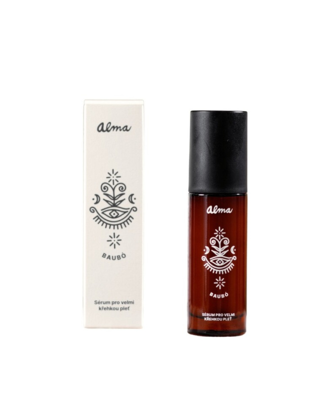 Alma pleťové sérum pro křehkou pleť s ectoinem, kadidlovníkem a ovsem Baubó 30ml