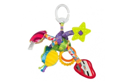 Lamaze záhadný uzel – senzorická závěsná hračka pro miminka