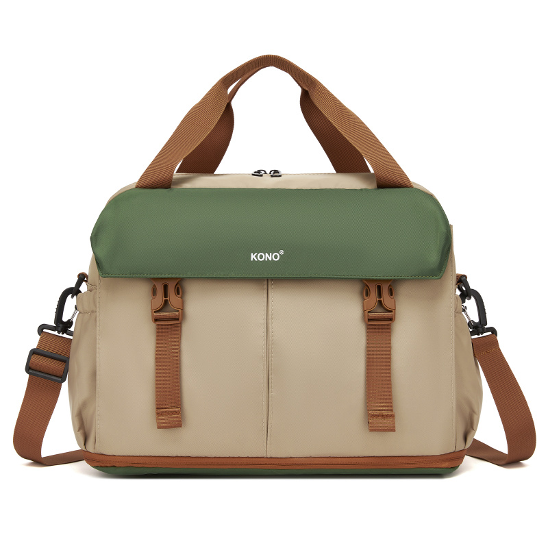 Rozšířitelná cestovní taška Kono TVK2613 30x40x20 - khaki-zelená