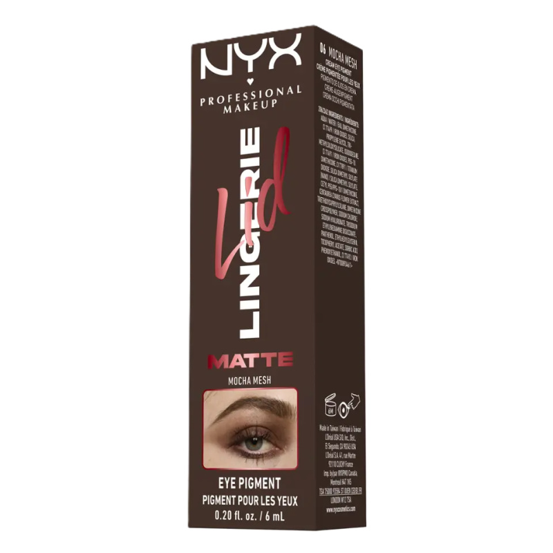 NYX Professional Makeup Tekuté oční stíny Lid Lingerie 06 Mocha Mesh