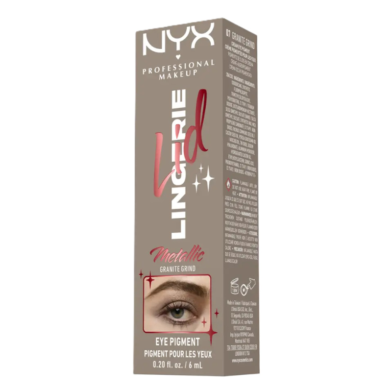 NYX Professional Makeup Tekuté oční stíny Lid Lingerie 07 Granite Grind