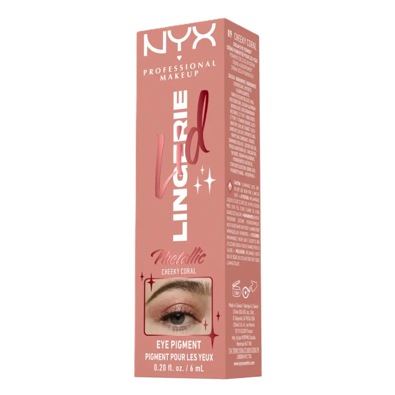 NYX Professional Makeup Tekuté oční stíny Lid Lingerie 09 Cheeky Coral